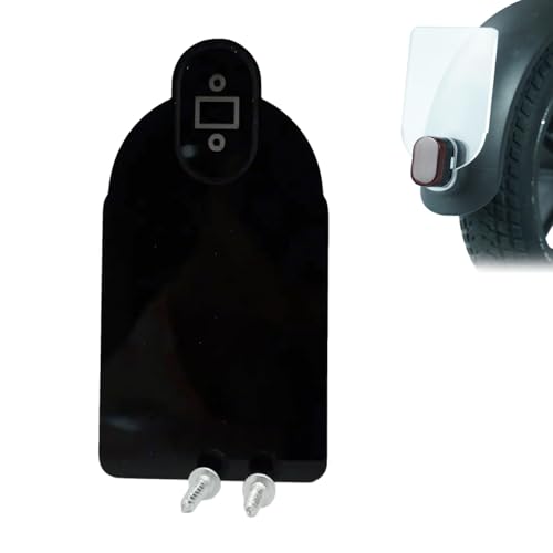 Supporto Portatarga Universale per Scooter Elettrici, Compatibile con Xiaomi MI M365, MI M365 Pro, M187, Materiale Acrilico Nero, Incluso Kit di Montaggio con Viti, Design Antishock