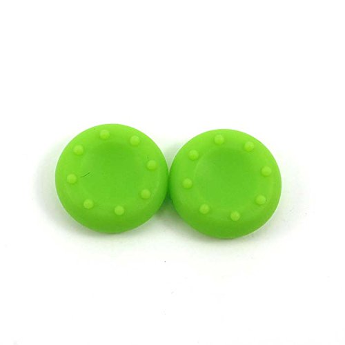 VANKER Mando de juego de 2 piezas para el pulgar, analógico para XBox360 3 4 PS 3 Dualshock Mando de juego (verde)