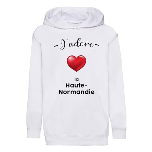 Sweat à capuche enfant Haute-Normandie Rouen pour l'école et sorties