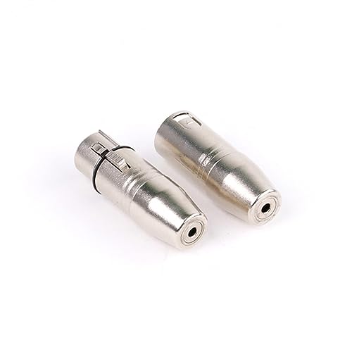 Adaptador XLR de 3 pines a 3.5mm TRS hembra para conector de mini micrófono 6
