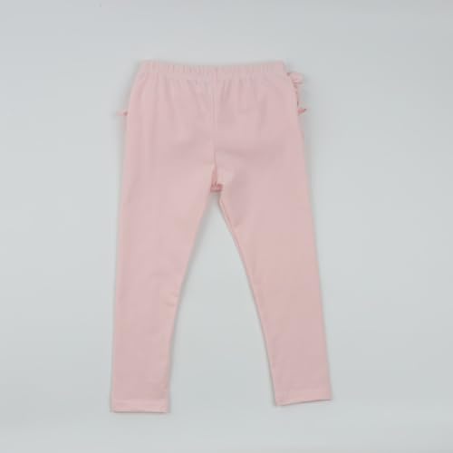 Image of HOOLCHEAN Baby Toddler and Little Girls Ruffles Buttocks Leggings Solid Color Pants