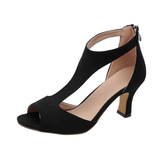 Sandales à talons et fermeture éclair latérale pour femme