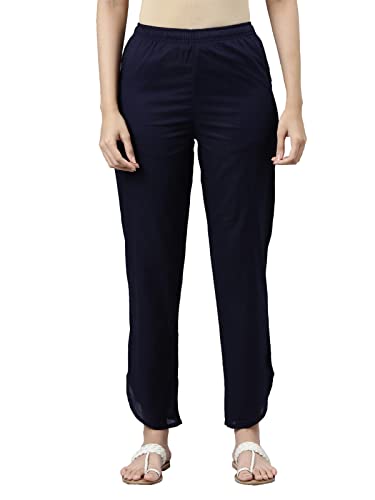Image of GO COLORS Women Mid Rise Cotton Dhoti Pant