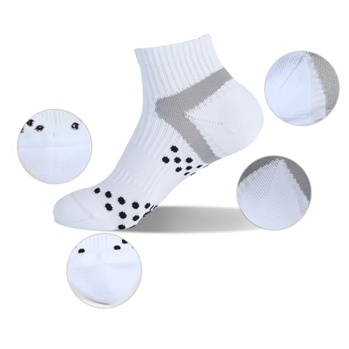 Laulax 4 Pairs Professional Coolmax Compression Massage Cycling Socks, Size UK 7-11 / Europe 41-46, Gift Set