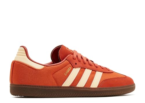 adidas Samba OG Men's Sneakers, Collegiate Orange/Pantone/Preloved Red, Size 123