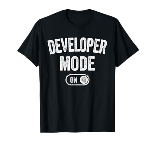 Developer Mode On Funny Code Writer Gift Programmer Engineer T-Shirt