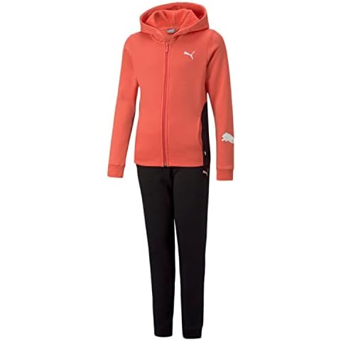 PUMA Mädchen Klassischer Kapuzenanzug FL Cl G Trainingsanzug, Lachsfarben, 140 Cover