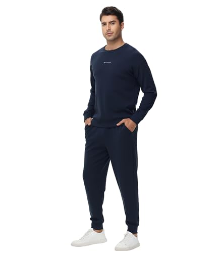 WiWi Men's Tracksuit Athletic Sweatsuits Long Sleeve 2 Piece Outfit Running Jogging Casual Loungwear Sport Suit Sets S-XXL