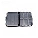 AOTPA Bait Container Fishing Tackle Boxes Fishing Accessories Case Fish Lure Bait Hooks Tackle Tool for Storing Swivels Hooks Lures Case Fishing Gear Storage Box(Small)