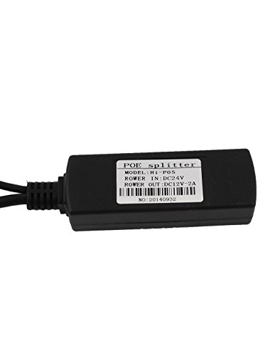 Ruilogod Pair Passive 100M POE Power Over Ethernet Injector Splitter Kit miniatura 2