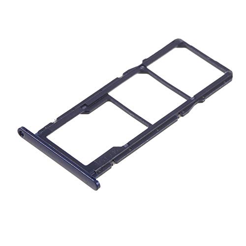 Compatible with HUAWEI Y5 (2018) / HONOR 7S Screen 5.45 Try Tray Housing Tray OEM Card Holder Dual SIM Card Sim1 Sim2 + SLOT Slide for Micro SD Memory Reader (Blue) - Image 2