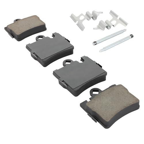 Image of QUALITY-BUILT Rear Semi-Metallic Brake Pads, Premium 1001-0848M, Compatible with 1999-2006 Mercedes-Benz (CL55 AMG,CL600,G500,S430,S500,S55 AMG)