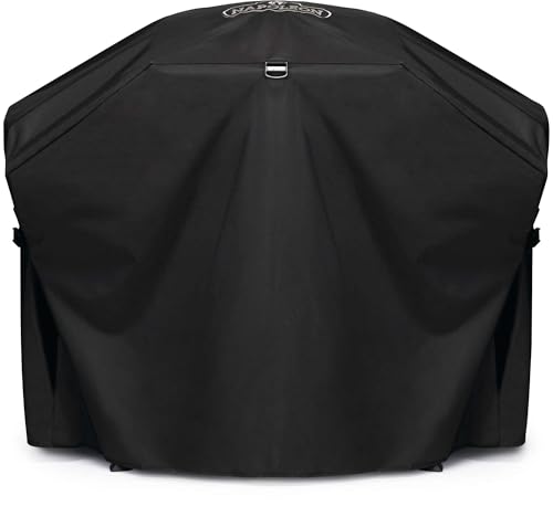 Napoleon Premium BBQ Grill Cover for TravelQ/PRO with Scissor Cart, Black, Water Resistant, UV Protected, Air Vents
