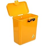 VALICLUD Motorrad Mittelgroß Gelb Kunststoff Aufbewahrungsbox Mit Sicherheitsschloss Für Stoßfänger Montage Praktisch Robust Zur Lagerung Von Werkzeugen