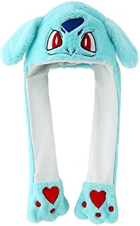 Focupaja Bunny Hat With Moving Ears Rabbit Hat With Ears Plush Animal Ear Hat Toy