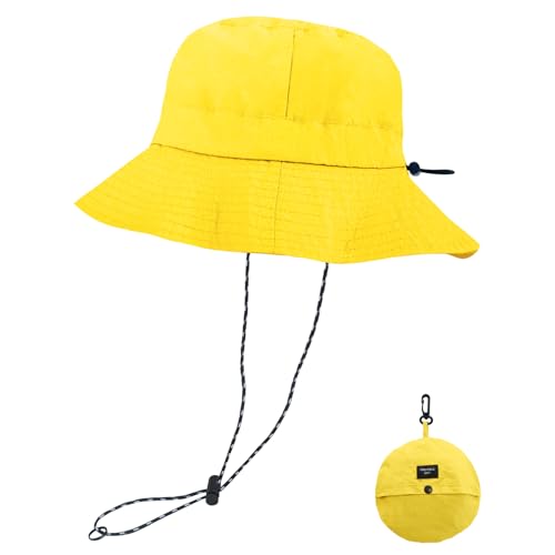 Image of NPQQUAN Sun Bucket Hats for Woman Men Lightweight Sun Hat Packable Foldable Waterproof Beach Hiking Hat