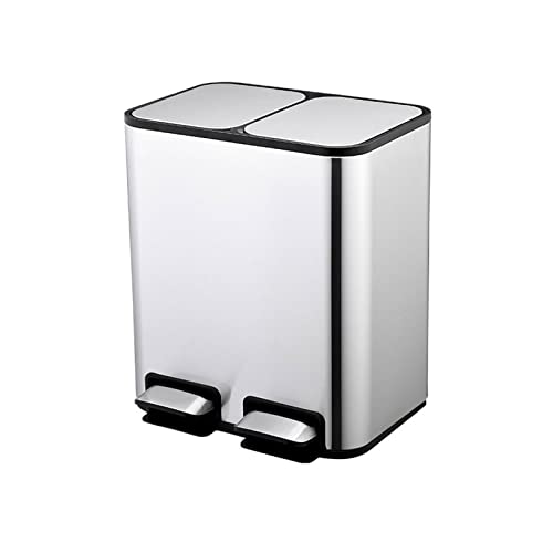 Caneca de basura de acero inoxidable para cocina y hogar