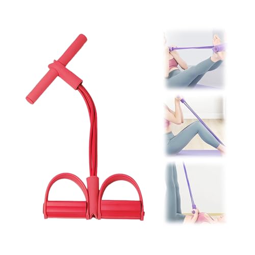 Bande De Résistance Fitness, Bande Elastique Musculation, Elastique Sport Expander, Corde De Tension 4 Tubes pour Pédale, Bandes Fitness Stretch, pour Yoga, Exercice, Sport, Entraînement(B)