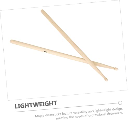 Sosoport 12 pares de baquetas de madera de arce para batería y accesorios de percusión miniatura 4
