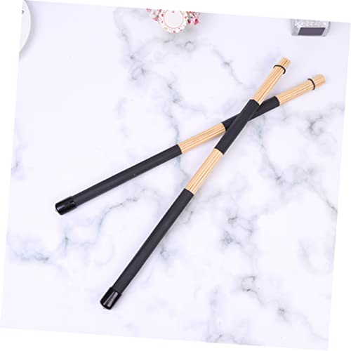 3 pares de baquetas para batería de bambú y plástico, accesorio para percusión miniatura 2