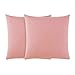 Class Home Collection 2er Pack Renforce Kissenbezug | 2 Kissenbezüge 40x40 cm | 100% Baumwolle mit Reißverschluss | Oeko-TEX® Standard Zertifiziert | Uni Altrosa