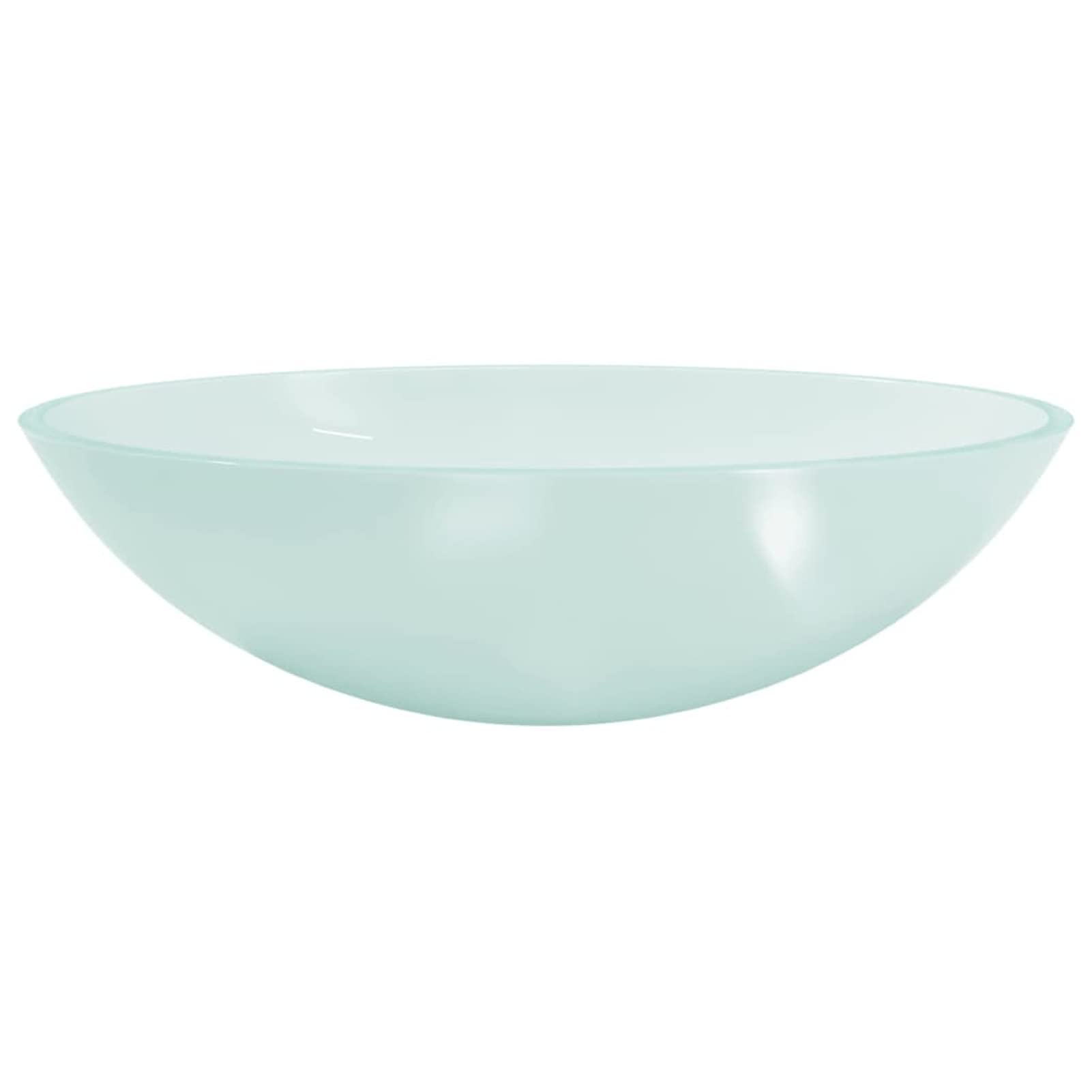 Lavabo de Vidrio Esmerilado 50x37x14 cm Lavamanos Portatil Lavabos PequeñOs