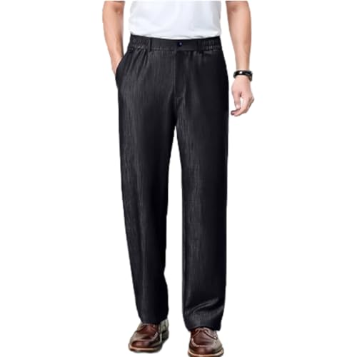 Caloset Cargo Stretch Pants, Icestrider - Men's Super Stretch Loose Fit Pants, Elastic Waist Denim Trousers