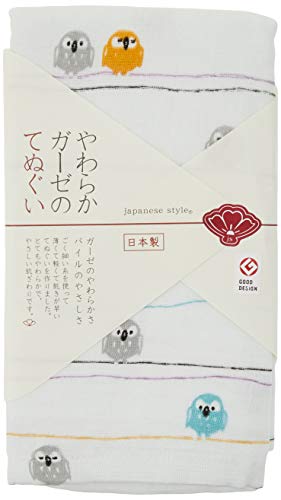 日繊商工 japanese style 福ふくろう てぬぐい JS-585