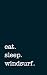 Produktbild eat. sleep. windsurf. - Lined Notebook