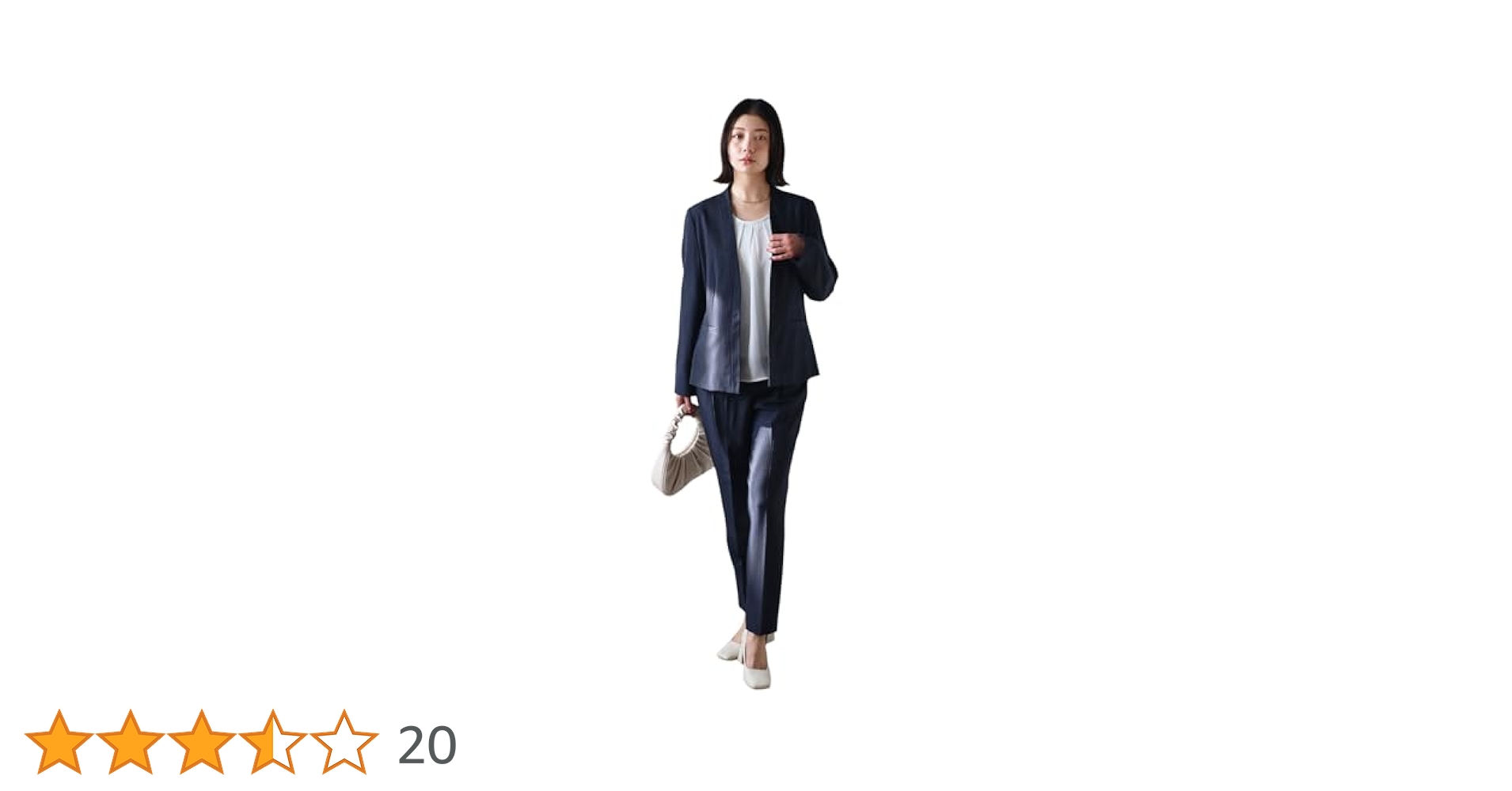 ごほうび　リフレクト　パンツ　スーツセットアップ　ネイビー　M L ウール ルイルエブティック RUIRUE BOUTIQUE 無地スタイルアップ
