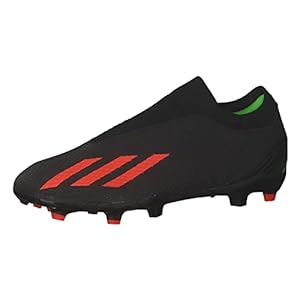 adidas X Speedpor.3 Ll FG voetbalschoenen, uniseks, volwassenen, meerkleurig (Negbás Rojsol Versol), 40.5 EU