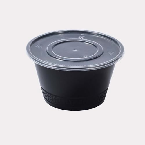 Lifuope 100pc 26oz round meal prep containers with lids,disposableto go food containers,Plastic take out food containers With Lid, Reusable food storage containers ，Microwave Freezer Dishwasher Safe by Lifuope - Used condition - Image 3
