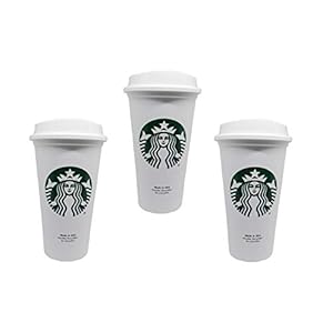 Starbucks Herbruikbare Cup to Go Travel Koffie Thee Tumbler 16oz (Pack van 3) Model: (Thuis & Keuken)