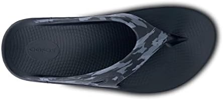 OOFOS OOriginal Sport Sandal, Black Camo - Men’s Size 9, Women’s Size 11 - Lightweight Recovery Footwear - Reduces Stress on Feet, Joints & Back - Machine Washable - Hand-Painted Graphics | Image 4