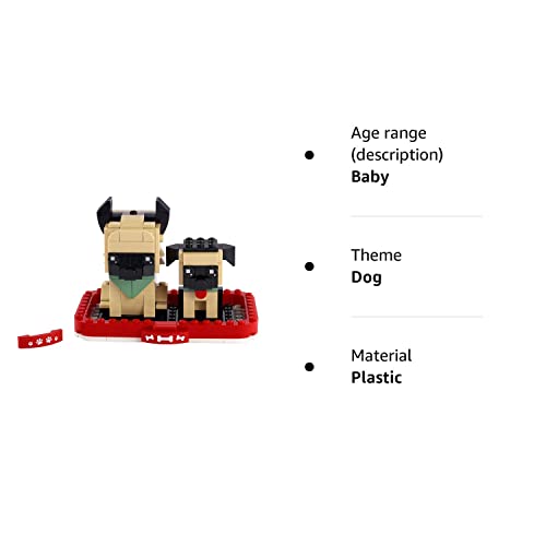 LEGO 40440 Brickheadz German Shepherd, Red - Image 4