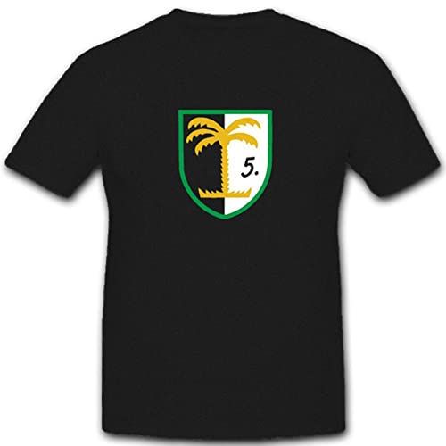 T-shirt armoiries armée allemande 5./PzBtl 33 bataillon blindé Copytec #4714 coton noir XXXXXL