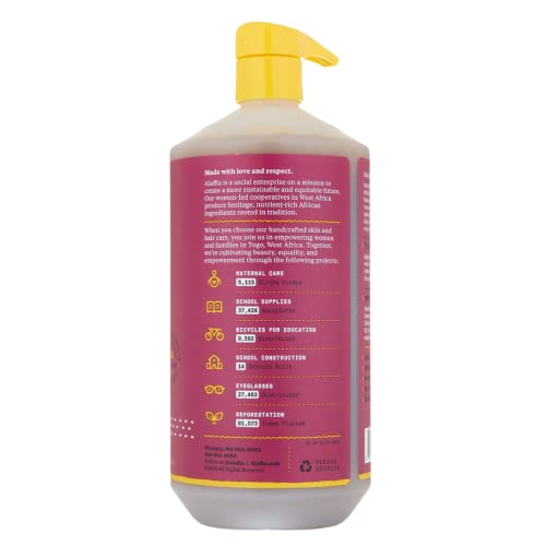 Image of Alaffia EveryDay Shea Body Wash, Naturally Moisturizing Cleanser for All Skin Types with Fair Trade Shea Butter, Neem & Coconut Oil, Passion Fruit 32 fl oz