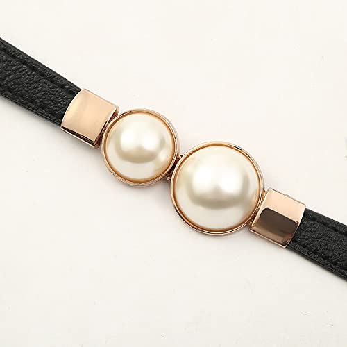 Skinny Belts for Women,Pearl Belts Fashion Dress Belts Stretch Women Waist Belts Plus Size Elastic Waist Band for Dresses4