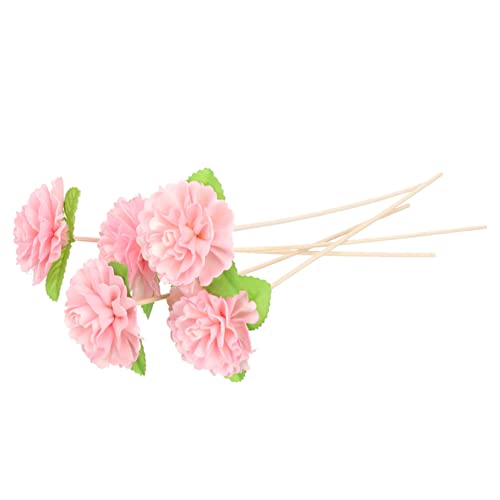 Alipis Varillas De Incienso Gigantes De Ratán Natural Rosa, 25 Cm, Sin Fuego, Difusor De Caña para Aromaterapia El Hogar, 5 Unidades, Varillas Aromáticas para Ambientar Espacios