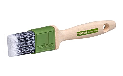 Professionele verfkwast lakkwast mt. 06 (30 mm) en 50 mm | velours verfroller verfroller verfroller 10 cm | verfbak verfbak verfbad 15 x 32 cm | roestvrij staal opsteekbeugel verfroller-beugel - Afbeelding 4