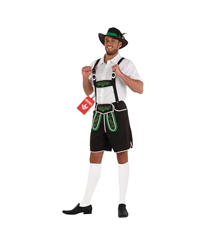 fun shack Mens Lederhosen Oktoberfest Costume, German Outfit for Men,