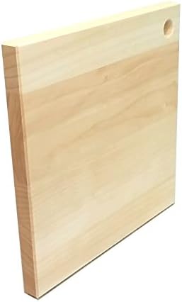 Amazon Katajiya 正方形 木製 まな板 国産 いちょう 無垢材 使用 ｓサイズ 250 250 厚25 26 ハンドメイド品 削り直し付 まな板 カッティングボード オンライン通販
