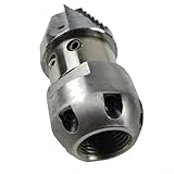 Industrial Grade Drain Cleaning Rotating Nozzle, High Pressure Water Jet System For Sewer Pipeline Maintenance Equipment Flow Rate 40-70L/Min, Sewage Line Cleaner(40L/min,200kg)