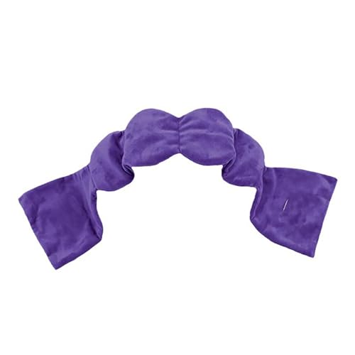 Sleeping mask Blanket Weighted Sleep Mask Gravity Eye Pillow Gentle Pressure Light Blocking Sleeping Traveling Relaxation (Purple Flower)