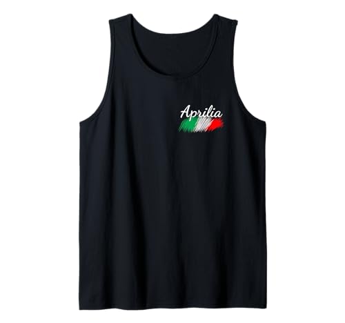 Aprilia Drapeau Italie Poche Souvenir et Dos Italien Débardeur