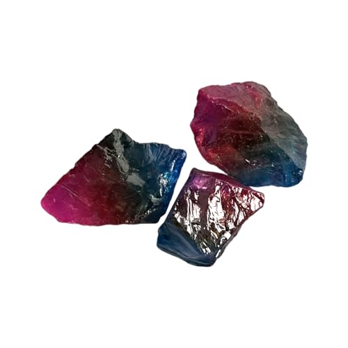 VIE Raw Rough Cut Crystals, 2-4cm, Pack of 12, Rainbow Quartz, Other Colour