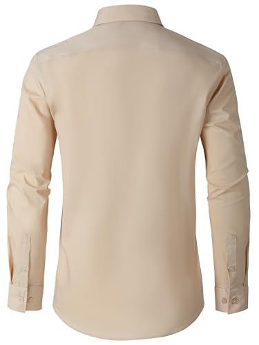 Mens Dress Shirts for Men Long Sleeve Wrinkle Free Button Down Shirt Formal Business Casual Shirts3