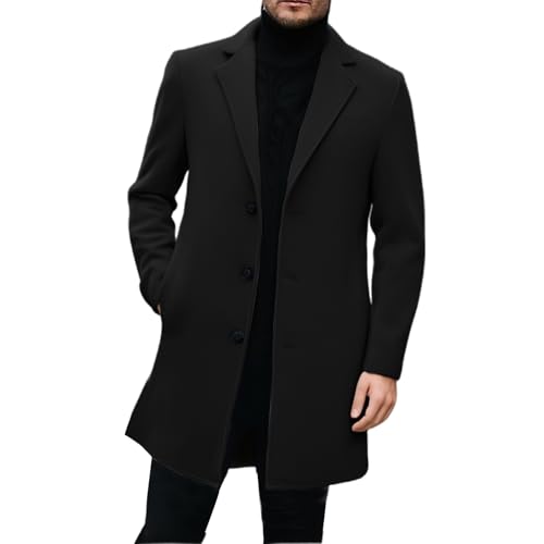 Generisch Abrigo corto para hombre en elegante estilo de