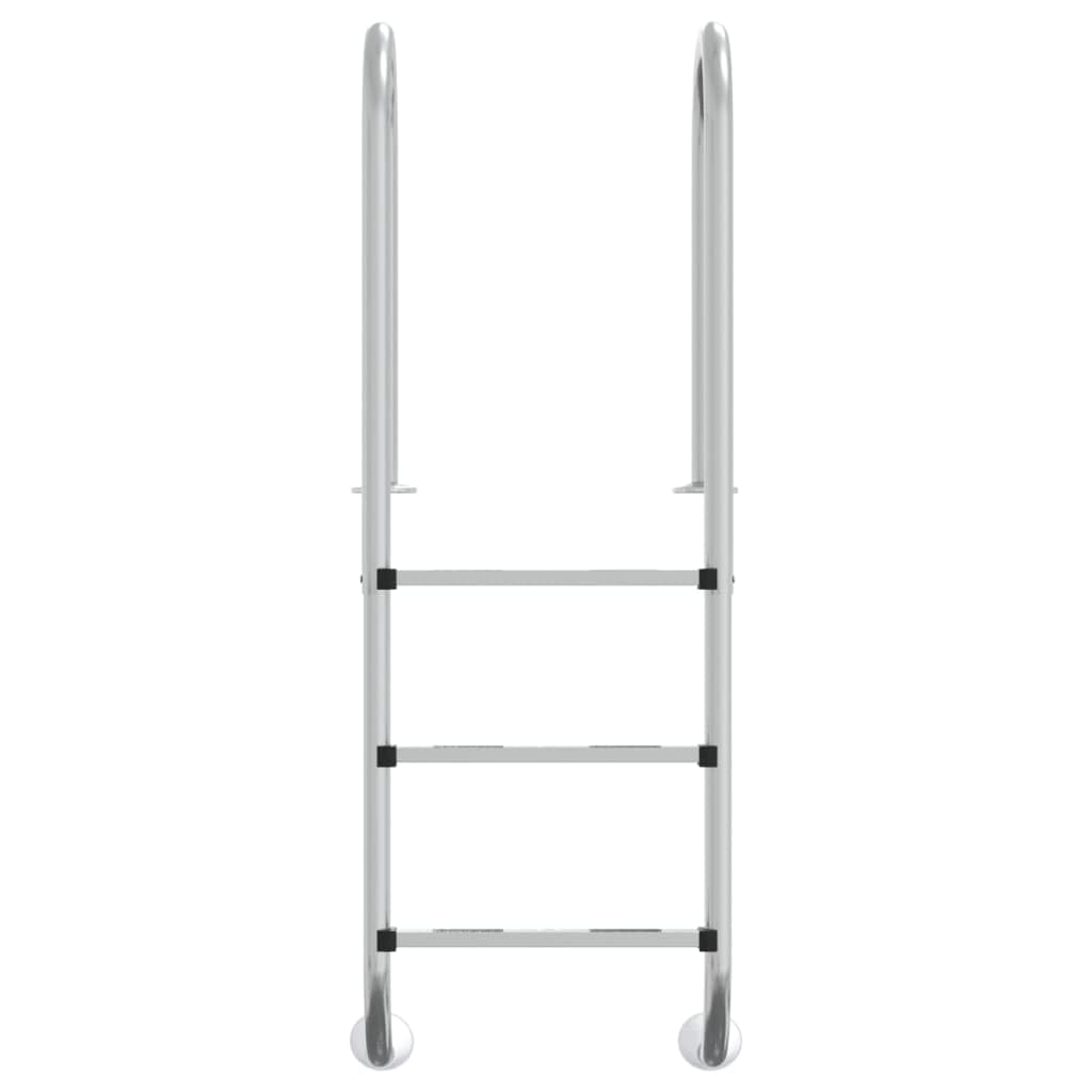 vidaXL Drabinka do basenu, 54x38x158 cm, stal nierdzewna 304