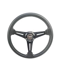 Volante Sportivo Da 14 Pollici In Lega Alluminio E PU - Nero, 350mm, Universale Per Auto E Simulatori